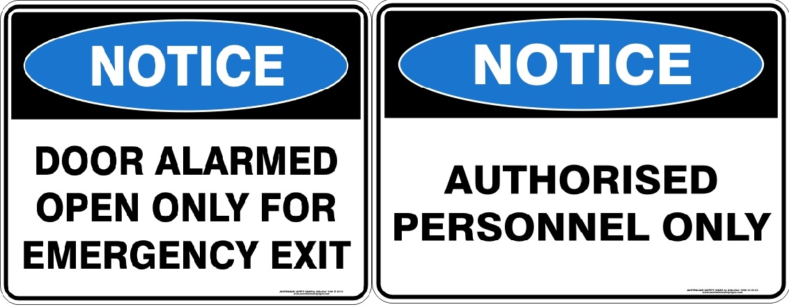 SAFETY SIGNS - SECURITY/NOTICE (59)