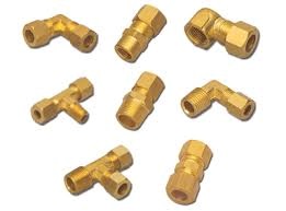 BRASS COMPRESSION FITTINGS (50)